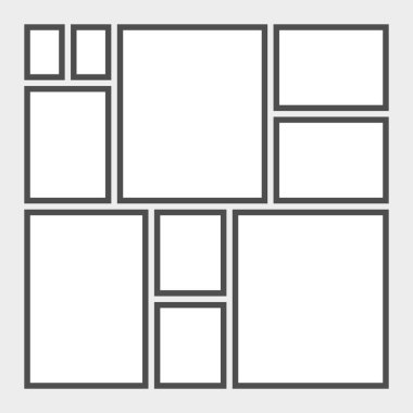 Duygudurum kurulu şablon gri arka plan üzerinde