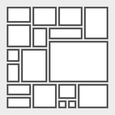 Duygudurum kurulu şablon gri arka plan üzerinde