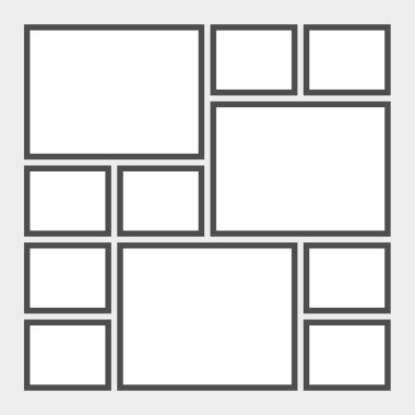 Duygudurum kurulu şablon gri arka plan üzerinde