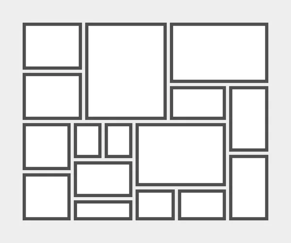 Modèle Panneau Humeur Sur Fond Gris — Image vectorielle