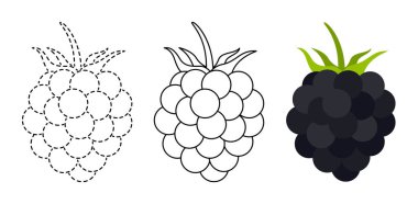 Blackberry renkli olması ve line eğitim oyunu çocuklar için izlemek için