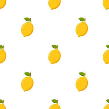 Beyaz zemin üzerinde limon olan pürüzsüz desen