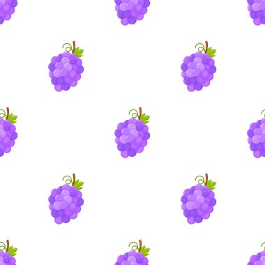 Beyaz arka plan üzerinde üzüm ile Seamless Modeli