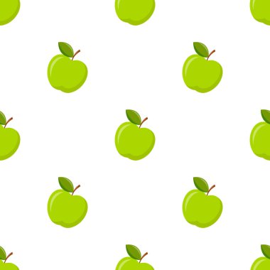 Beyaz arka plan üzerinde apple ile Seamless Modeli