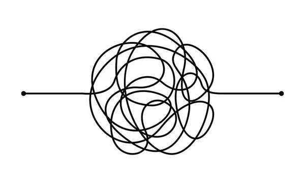 Illustratie van een moeilijk proces — Stockvector