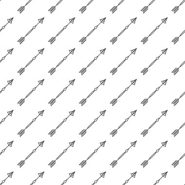 Beyaz arka planda gri ok seamless modeli