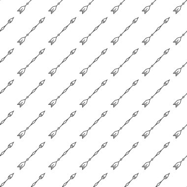 Beyaz arka planda gri ok seamless modeli