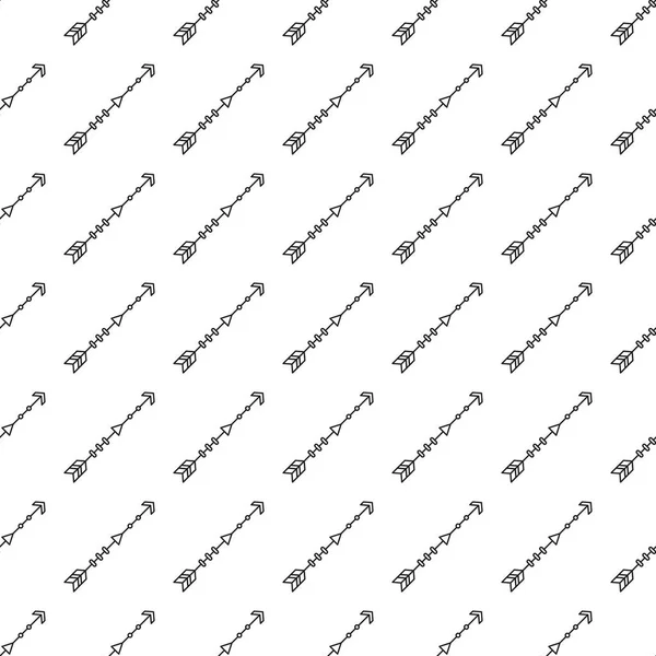 흰색 바탕에 회색 화살표 원활한 패턴 — 스톡 벡터