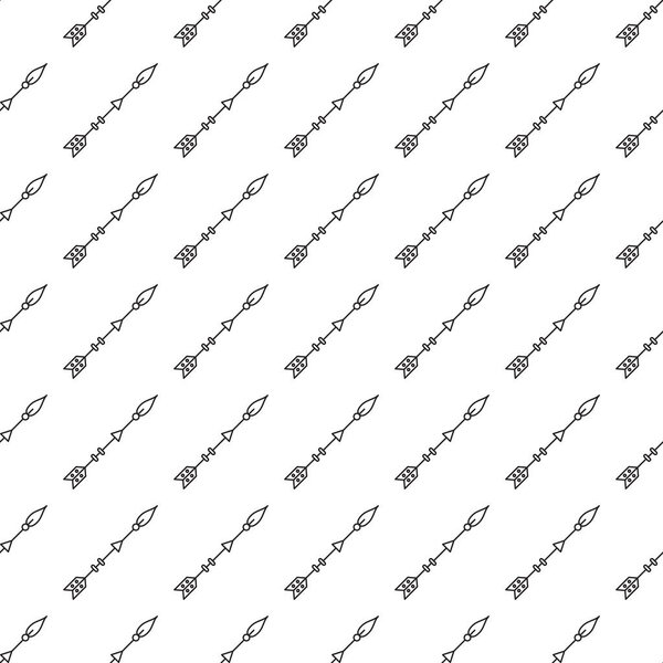 Gray arrows seamless pattern on white background