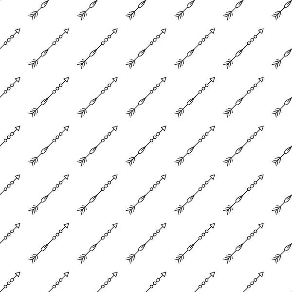Szürke nyilak varrat nélküli mintát fehér háttér — Stock Vector