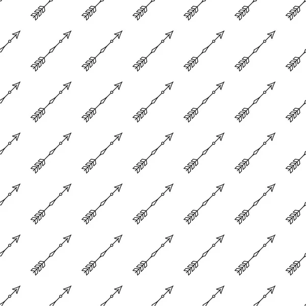 흰색 바탕에 회색 화살표 원활한 패턴 — 스톡 벡터