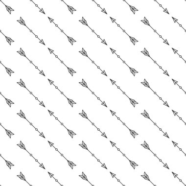 Beyaz arka planda gri ok seamless modeli