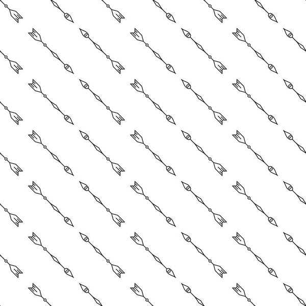 Gray arrows seamless pattern on white background