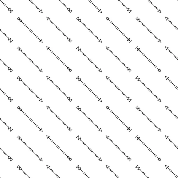 흰색 바탕에 회색 화살표 원활한 패턴 — 스톡 벡터