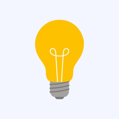 Işık işareti fikirleri ve mavi arka plan üzerinde yenilik