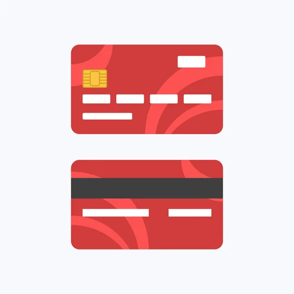 Debit- oder Kreditkartenzahlung, Geschäftskonzept Vektor Illustration — Stockvektor