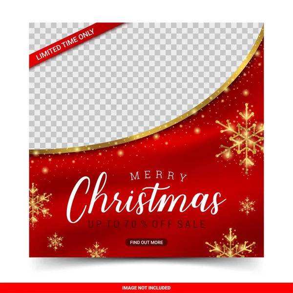 Navidad venta web banners diseño plantilla conjunto, vector de ilustración — Vector de stock