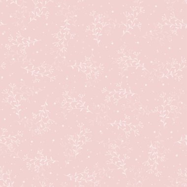 Elle çizilmiş çiçekli kusursuz desen, vektör illüstrasyonu