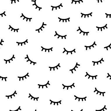 El çizimi göz, vektör çizimi ile kusursuz desen