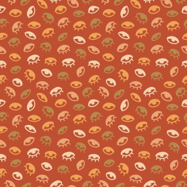 El çizimi göz, vektör çizimi ile kusursuz desen