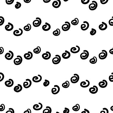 Soyut şekilli kusursuz desen, vektör illüstrasyonu