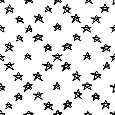 Yıldız şekilli kusursuz desen, vektör illüstrasyonu