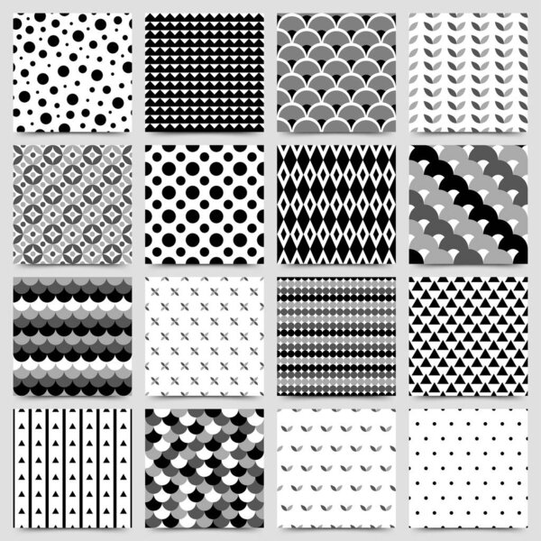 Seamless pattern with geometric shapes, vector illustration