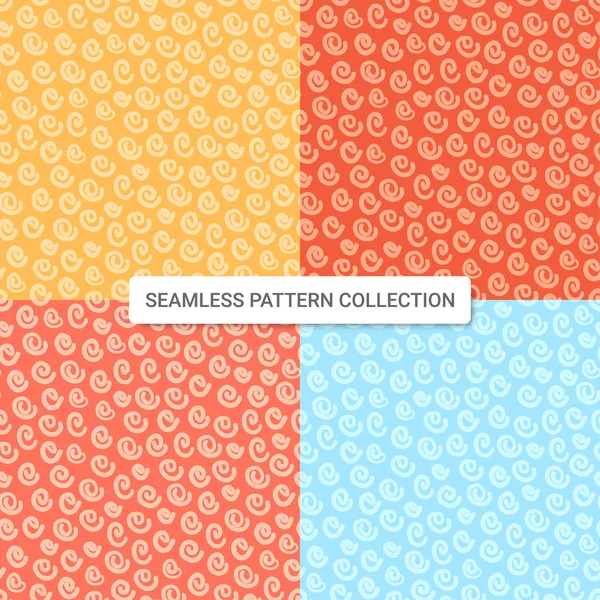 Seamless Pattern Spiral Shapes Vector Illustration — Stock Vector