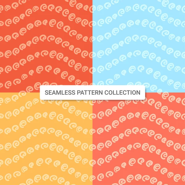 Seamless Pattern Spiral Shapes Vector Illustration — Stock Vector