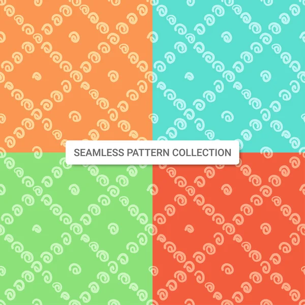 Seamless Pattern Spiral Shapes Vector Illustration — Stock Vector