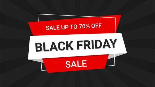 Black Friday Banner Design Vorlage Für Promotion Vektorillustration — Stockvektor