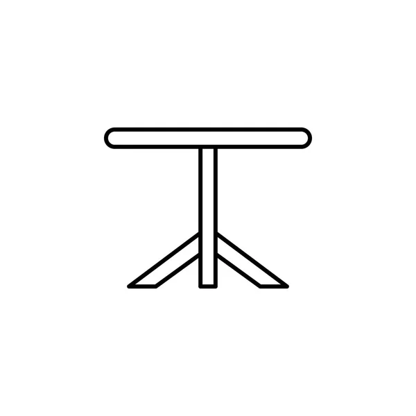 Jídelní Stůl Nábytek Osnovy Ikonu Značky Symboly Osnovy Ikony Lze — Stockový vektor