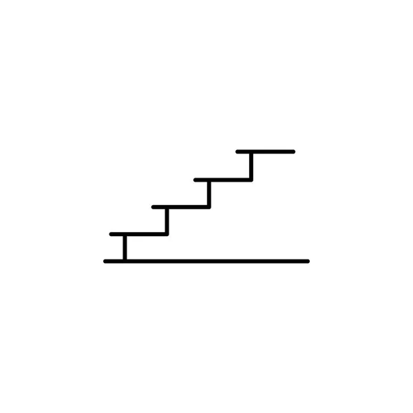 Emelet Színpadon Lépcsők Szerkezeti Ikon Jelek Szimbólumok Szerkezeti Ikon Használható — Stock Vector