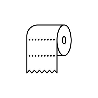 WC, kağıt, tuvalet, havlu anahat simgesi. Web, logo, mobil uygulaması, Kullanıcı arabirimi, Ux için işaret ve sembolleri anahat kutsal kişilerin resmi-ebilmek var olmak kullanılmış