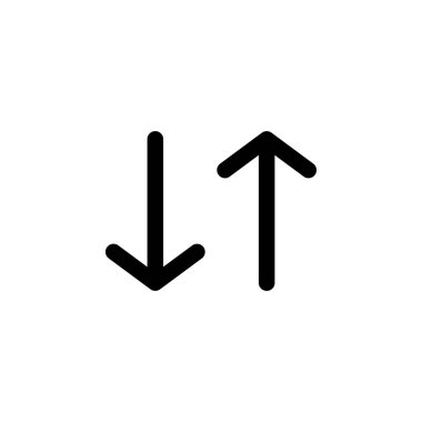 yukarı ve aşağı ok simgesi. Mobil kavramı ve web uygulamaları için seyahat etmek simge unsuru. Detaylı yukarı ve ok simgesi web ve mobil için kullanılabilir. Beyaz arka plan üzerinde sigorta primi simgesi