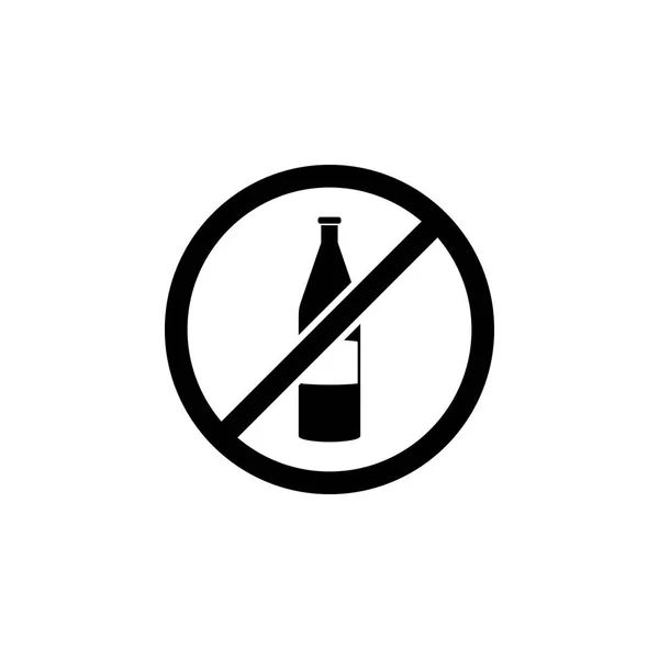 Nenhum Ícone Sinal Álcool Elemento Ícone Viagem Para Conceito Móvel —  Vetores de Stock
