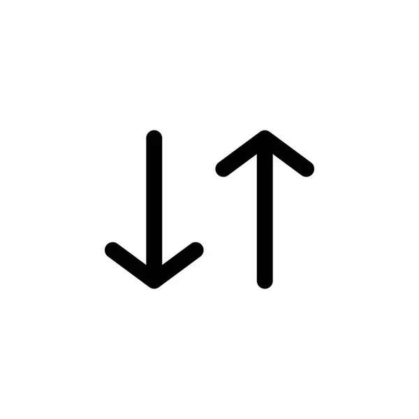 向上和向下箭头图标 移动概念和 Web 应用程序的旅行图标元素 详细的向上和向下箭头图标可用于 Web 和移动设备 白色背景上的高级图标 — 图库矢量图片