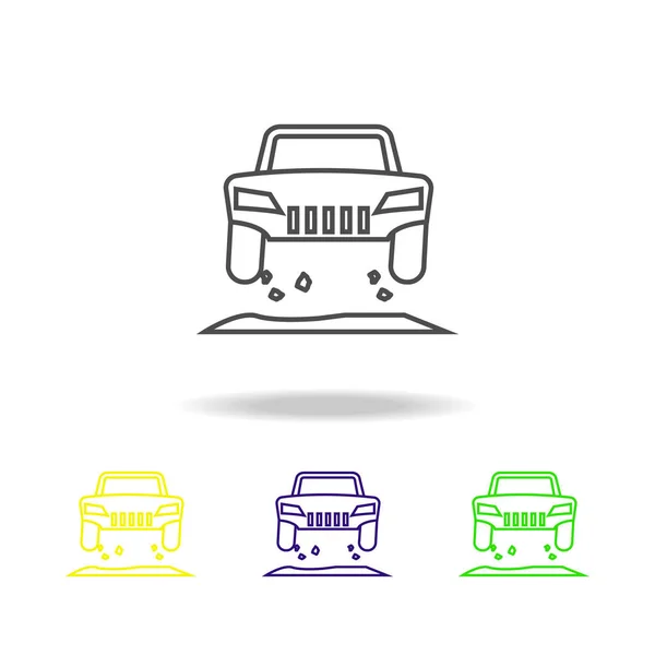 Вне Дорожного Прыжка Цветной Значок Использоваться Веб Логотип Мобильное Приложение — стоковый вектор