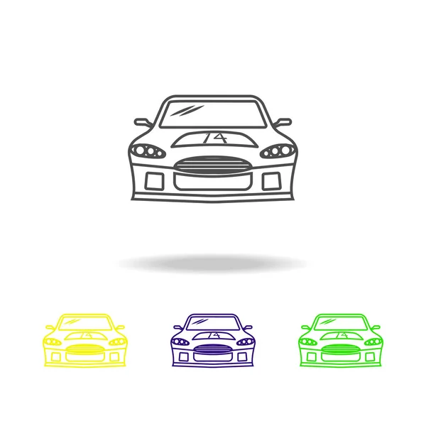 Carro Esportivo Colorido Ícone Pode Ser Usado Para Web Logotipo — Vetor de Stock