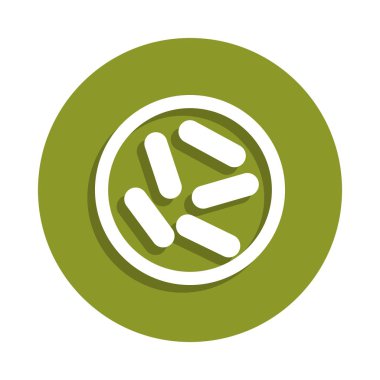 bakteri simgesi. Virüs simgesi unsuru. Premium kalite grafik tasarım simgesi. Web siteleri, web tasarım, beyaz arka plan üzerinde beyaz arka plan üzerinde hareket eden app için işaret ve sembolleri toplama simgesi