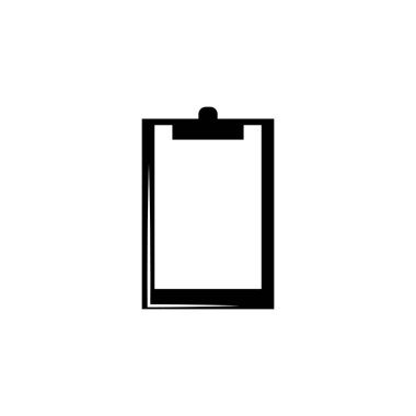 Beyaz arkaplanda pano simgesi