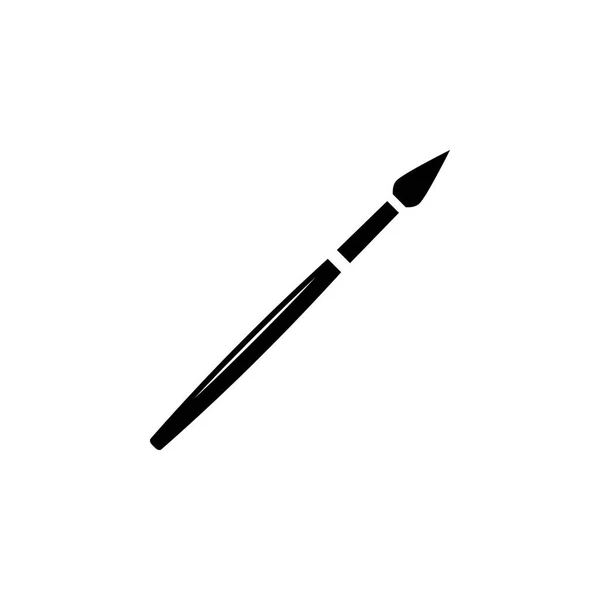 Малюнок Пензля Іконка Білому Тлі — стоковий вектор