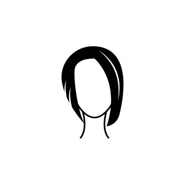 kadın saç modeli simgesi. Öğesi saç modelleri simgesi. Premium kalite grafik tasarım. İşaretler, semboller koleksiyonu simgesi Web siteleri, web tasarım, beyaz arka plan üzerinde