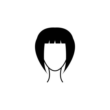 kadın saç modeli simgesi. Öğesi saç modelleri simgesi. Premium kalite grafik tasarım. İşaretler, semboller koleksiyonu simgesi Web siteleri, web tasarım, beyaz arka plan üzerinde