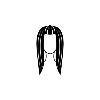 kadın saç modeli simgesi. Öğesi saç modelleri simgesi. Premium kalite grafik tasarım. İşaretler, semboller koleksiyonu simgesi Web siteleri, web tasarım, beyaz arka plan üzerinde