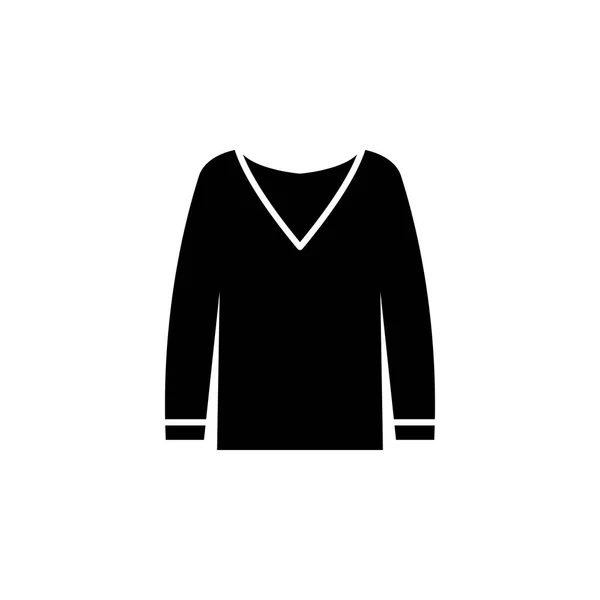 黑色图标在白色背景 服装或衣服或时尚为人妇女图标向量例证在白色背景 — 图库矢量图片