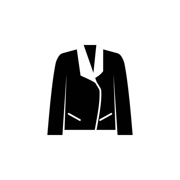 Icono Chaqueta Sobre Fondo Blanco Ropa Ropa Moda Para Hombre — Vector de stock