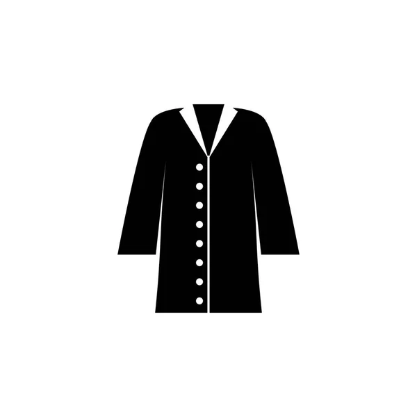 Capa Icono Sobre Fondo Blanco Ropa Ropa Moda Para Hombre — Vector de stock