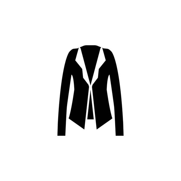 Значок Пиджака Белом Фоне Одежда Одежда Мода Мужчины Иконка Вектор — стоковый вектор