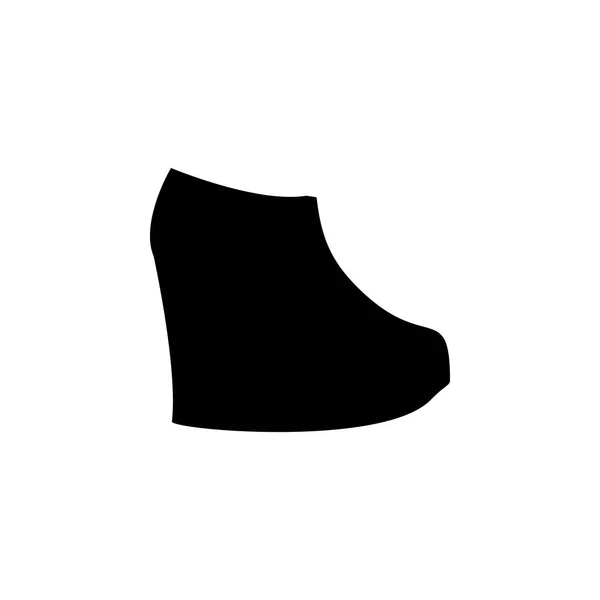 Kotníkové Boty Ikonu Bílém Pozadí Oblečení Nebo Oblečení Nebo Módní — Stockový vektor